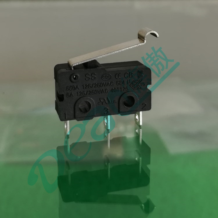 SS系列小弧形壓桿安防設備用微動開關